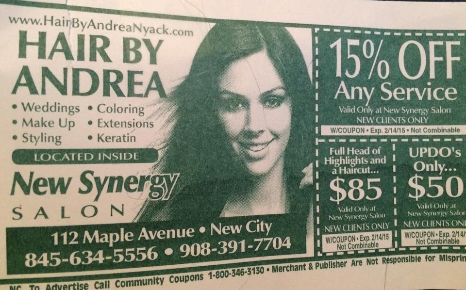 new synergy salon new client offer coupon